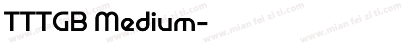 TTTGB Medium字体转换
